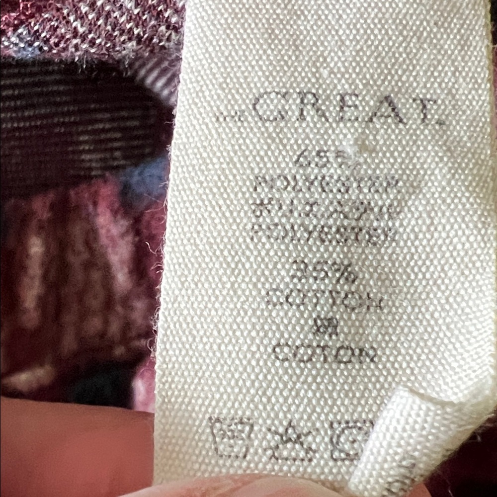 THE GREAT. Red and Blue Plaid Pajama Pants - Picture 4 of 8